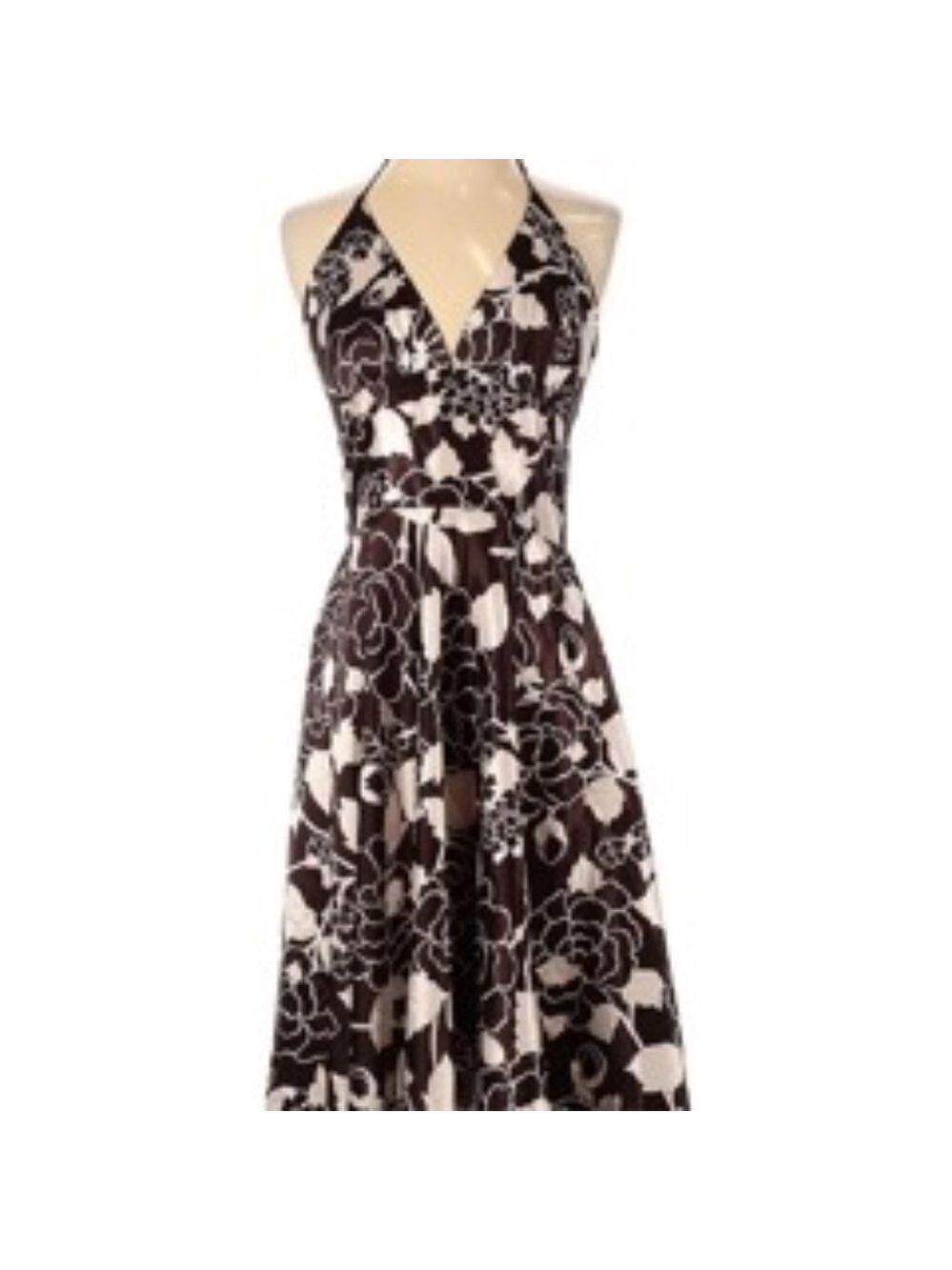 Alyn Paige New York Satin Halter Midi Dress